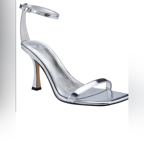 Marc Fisher Shoes - Marc Fisher Jalina Ankle Strap Sandal in Silver